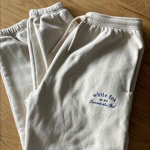 White Fox Boutique Cream Jogger Pants